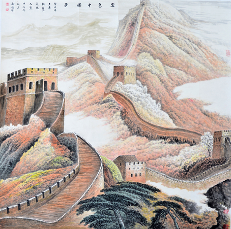 国画 《金色中国梦》 作者：乔领